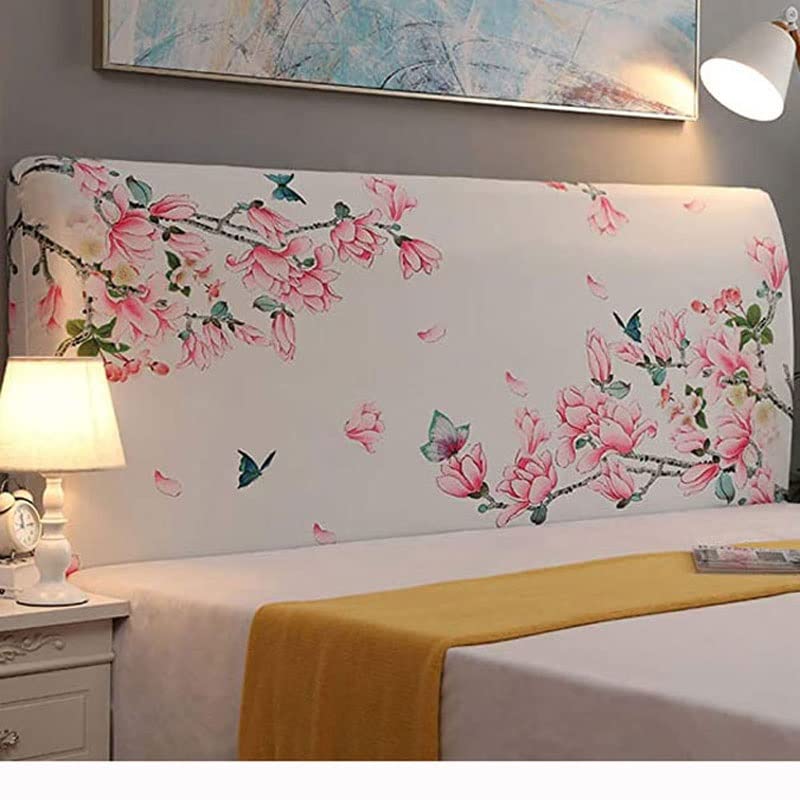 Luxury Velvet Bed Headboard Cover - Twin to King Size, Padded, Dustproof, Quilted (Grey/Black, 180CM)