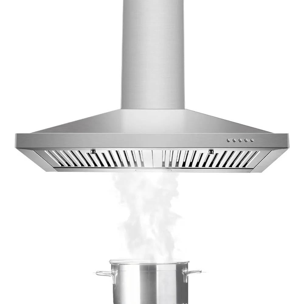 30-Inch Steel Kitchen Range Hood with 450 CFM Exhaust LED Lighting & 3-Speed Fan - Powerful Ventilation for Efficient Cooking-image-34