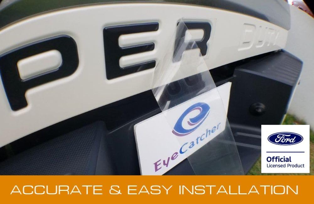 EyeCatcher Tailgate Insert Letters fits 2008-2016 Ford Super Duty (Gloss Black)