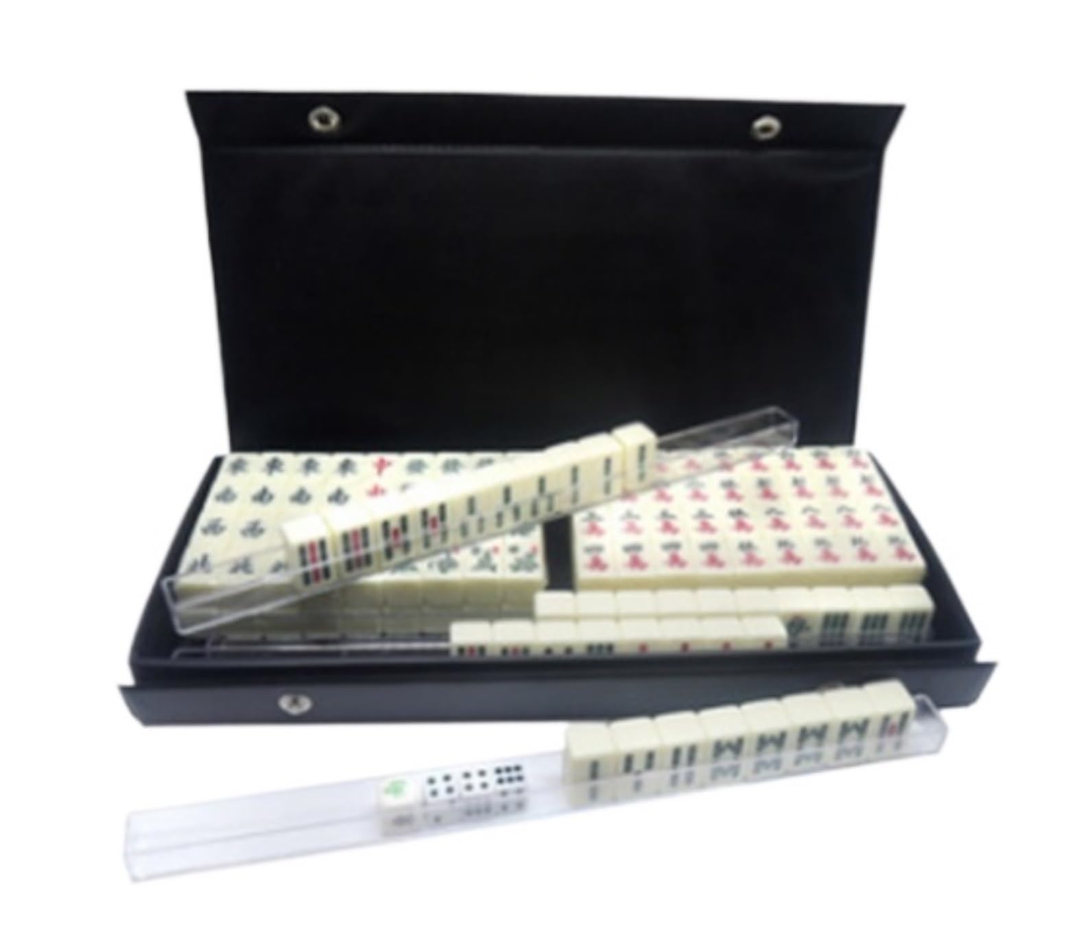 Chinesisches Mahjong 144 Tile Mahjong Set Partyspiel Traditionelles Spiel Mit Box for Home Entertainment Für Familie Reise Spiel