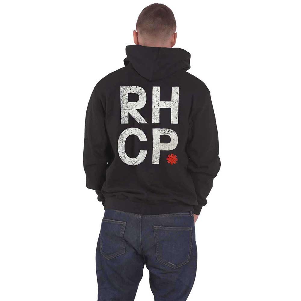 Red Hot Chili Peppers Rouge Asterisk Zipped Sweat-Shirt À Capuche
