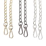 cadenas largas de whatsapp 🎁Fácil de usar: Tiene dos hebillas metálicas en ambos extremos, que pueden conectar la cadena al bolso. Se puede usar como una sola bandolera o como bandolera.