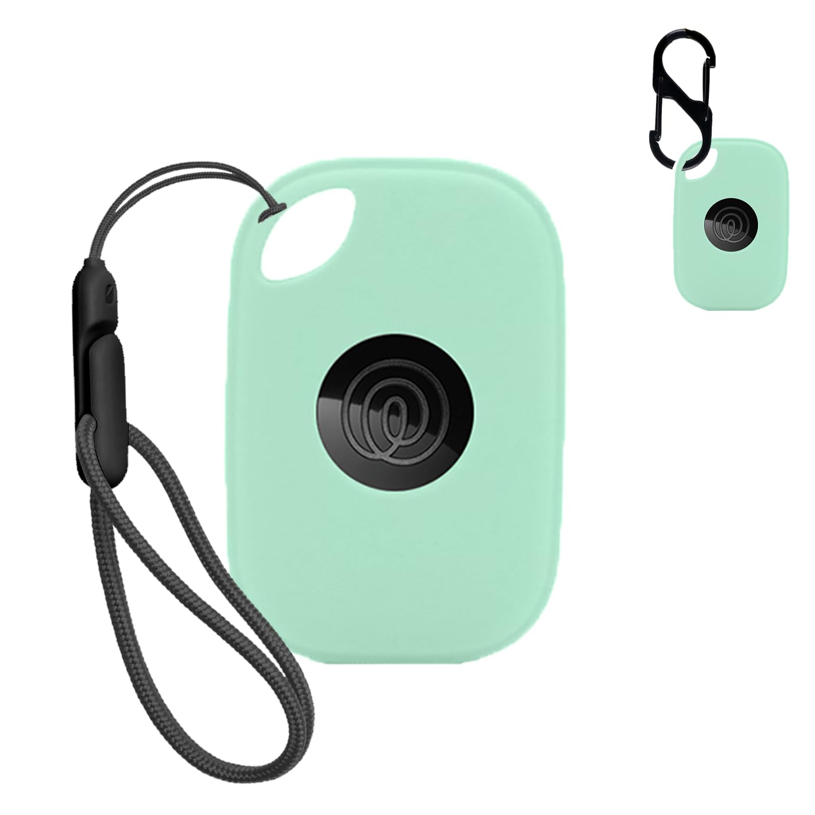 NOUKAJU Case for Tile by Life360 Pro (2024),Silicone Protective Cover(with Carabiner + Lanyard) Drop-Proof,Scratch-Proof,Shock-Proof,Dust-Proof,Protective Case for Tile Pro 2024 RE-61011(Mint-Green)