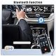 CAMECHO Autoradio 1 Din Bluetooth 5.0 mit Handyhalterung, Autoradio mit Bluetooth Freisprecheinrichtung, MP3 Tuner mit U Disk/FM/TF-Karte/AUX/2 USB 7 Backlight, 4 * 45W