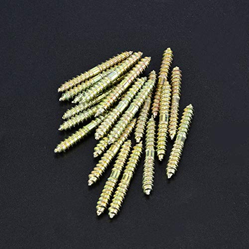 Image of 20pcs Double Ended Dowel Screw Self Tapping Threaded Bolts Rods Bars Studs Woodworking Furniture Connector 540mm Fastening Parts Self Tapping Screws