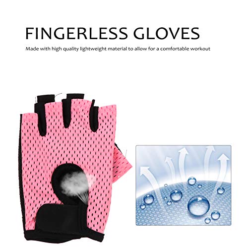 KESYOO 1 par de luvas de ciclismo rosa luvas de ciclismo de montanha luvas antiderrapantes com absor