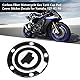Tank Aufkleber Motorrad Tankdeckel Aufkleber, Akozon Kohlefaser Motorrad Gas Tankdeckel Pad Aufkleber Aufkleber für YZF-R1 R6 FZ1 FZ6 FZ1000 FJR1300