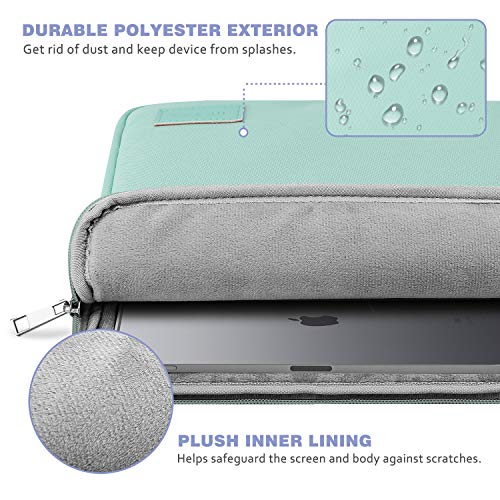 MoKo-11-Pulgadas-Tableta-Funda-Fibra-Poliester-Cierra-Camellera-Compatible-con-iPad-Pro-11-20220202018-iPad-8a-7a-102-iPad-Air-4a-1093-iPad-97-Surface-Go-2-Galaxy-Tab-105-Menta-Verde