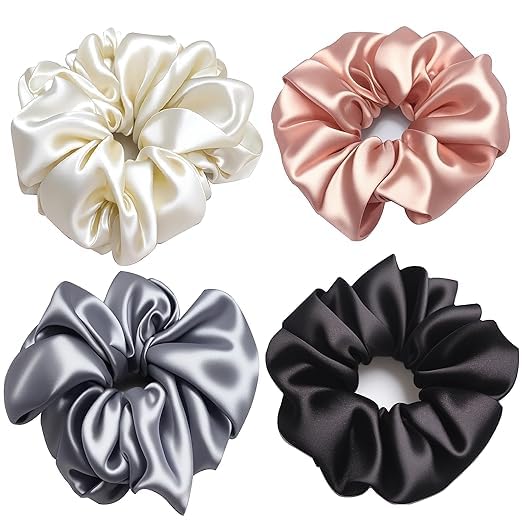 MOOLYAVAAN PRODUCTS Satin Silk Accessories for Women Hair Girls Ponytail Holders Hair Ties For Thick Curl Hair Bracelet Hair Tie Multi Color (30) (B0CTTGZ6TY) Amazon Price History, Amazon Price Tracker