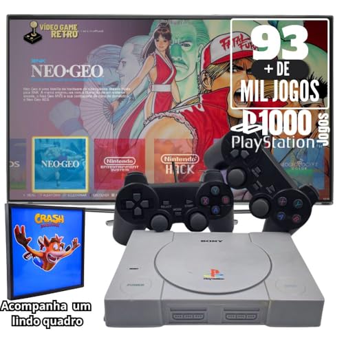 PS1 com 93 Mil Jogos 2 Controles diversos Jogos e Consoles Jogue ...