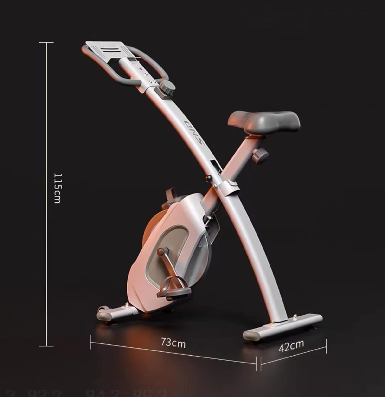 8-biegowy magnetycznie sterowany rower spinningowy, rower treningowy, rower do odchudzania, składany sprzęt do ćwiczeń, wyjątkowo cichy (gray)