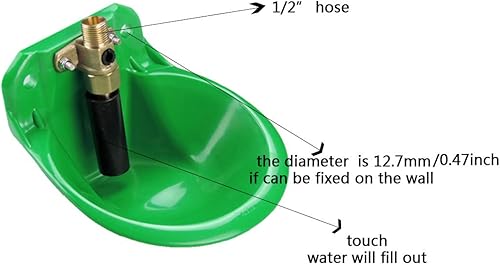 Miniatura 6 de Cuencos de agua de ovejas herramienta para beber comederos de cabras comederos de animales plásticos canalero automático para beber suministros de