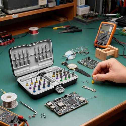 Kit de forets de tournevis en acier durable pour montages de précision