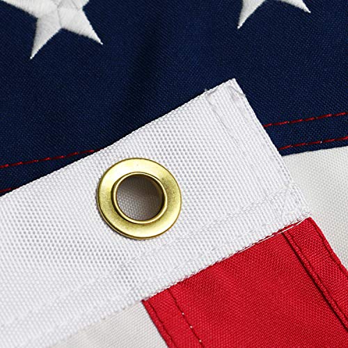 Dlory 2X3 Ft American Made Usa Flag Deluxe Long Lasting Outdoor Us Flag Fade Resistant Embroidered Stars And Sewn Stripes Usa Flag #TOP1