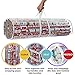 ProPik Christmas Gift Wrap Organizer Clear, Fits 24 Rolls of 40 Inch Long, Heavy Duty PVC Wrapping Paper Storage Bag with Handles and Zippered Top, Tote Clear Tube Container (White Trimming)