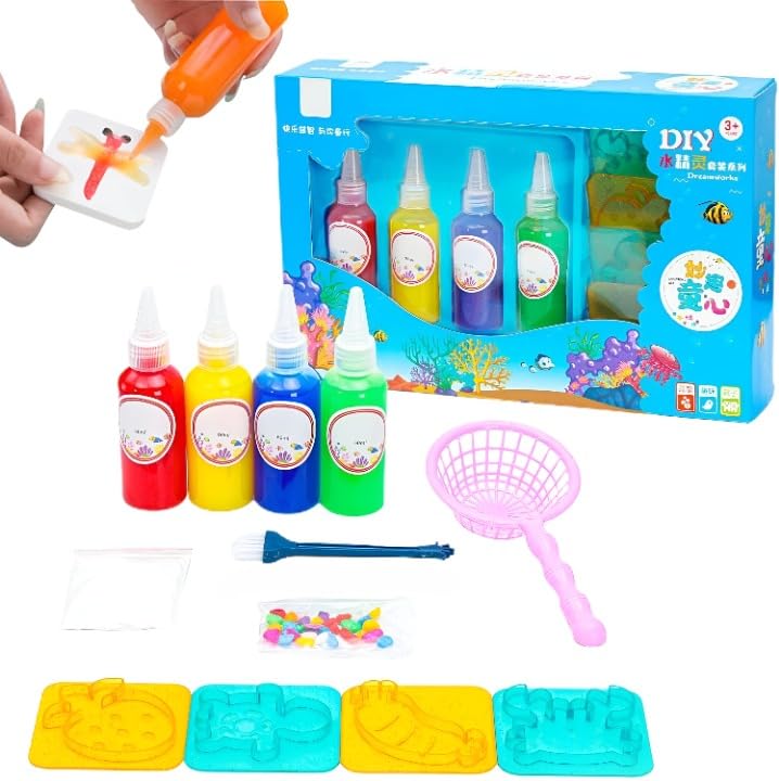 VINTAGER Magic Water Elf Toy Kit - Creative Magic Water Toy, Handmade Water Toys Modern Mint, Children's DIY Fairy Marine Life, DIY Sea Life Toys for Kids Birthday Gifts