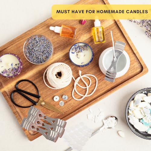 Kit de mechas para velas 50 unidades con accesorios miniatura 6