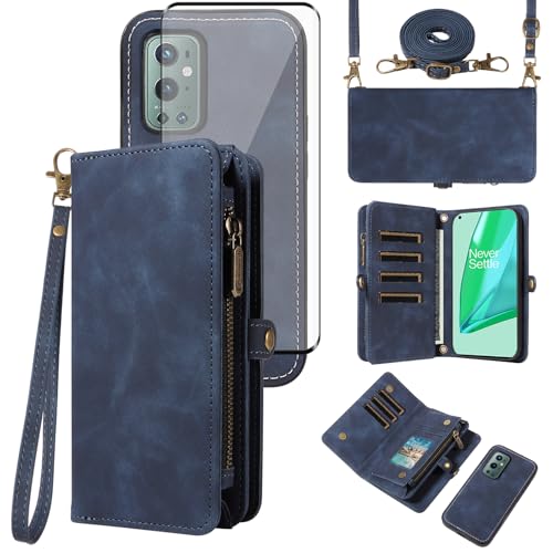 Coque OnePlus 9 Pro 5G détachable avec fermeture éclair et bandoulière