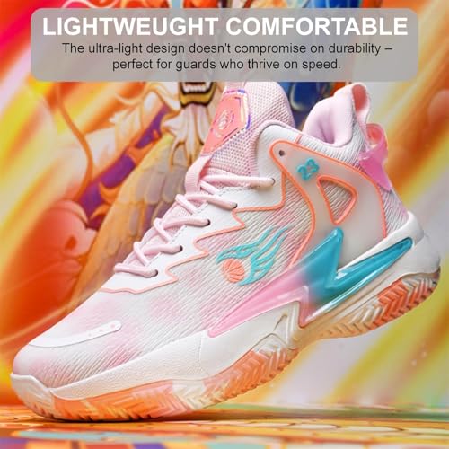 Moodeng Womens Basketball Shoes Breathable Non Slip Sports Shoes Fashion Running Sneakers Supportive Athletic Gym Shoes2