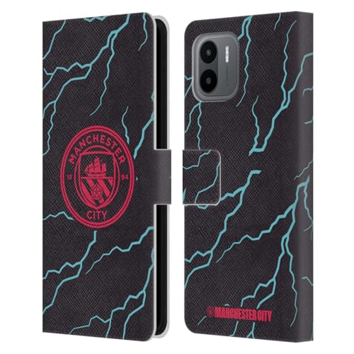 Head Case Designs Officially Licensed Manchester City Man City FC Third 2023/24 Badge Kit Leather Book Wallet Case Cover Compatible with Xiaomi Redmi A2