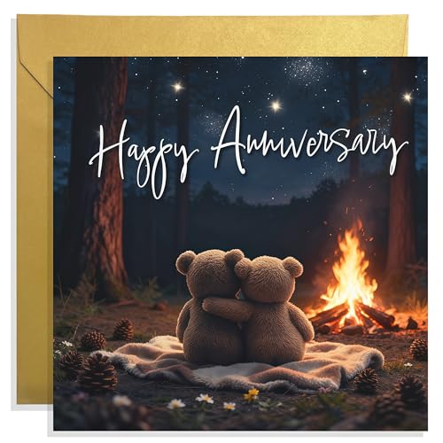 Xiwlaikeqi Anniversary Card for Couple Women Men Wedding Anniversary Card