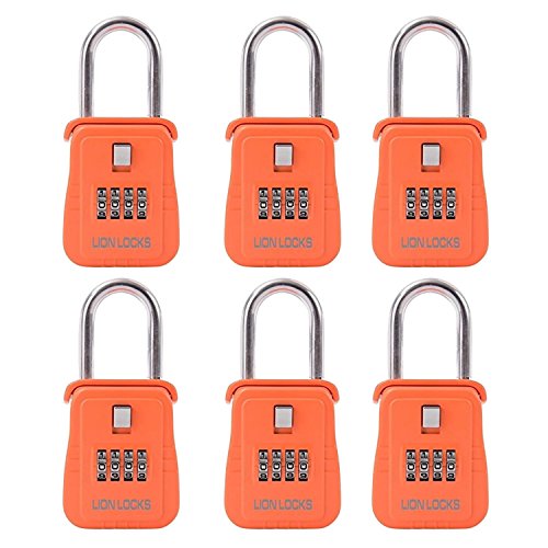 Lion Locks 1500 Key Storage Realtor Lock Box with Set-Your-Own Combination,
