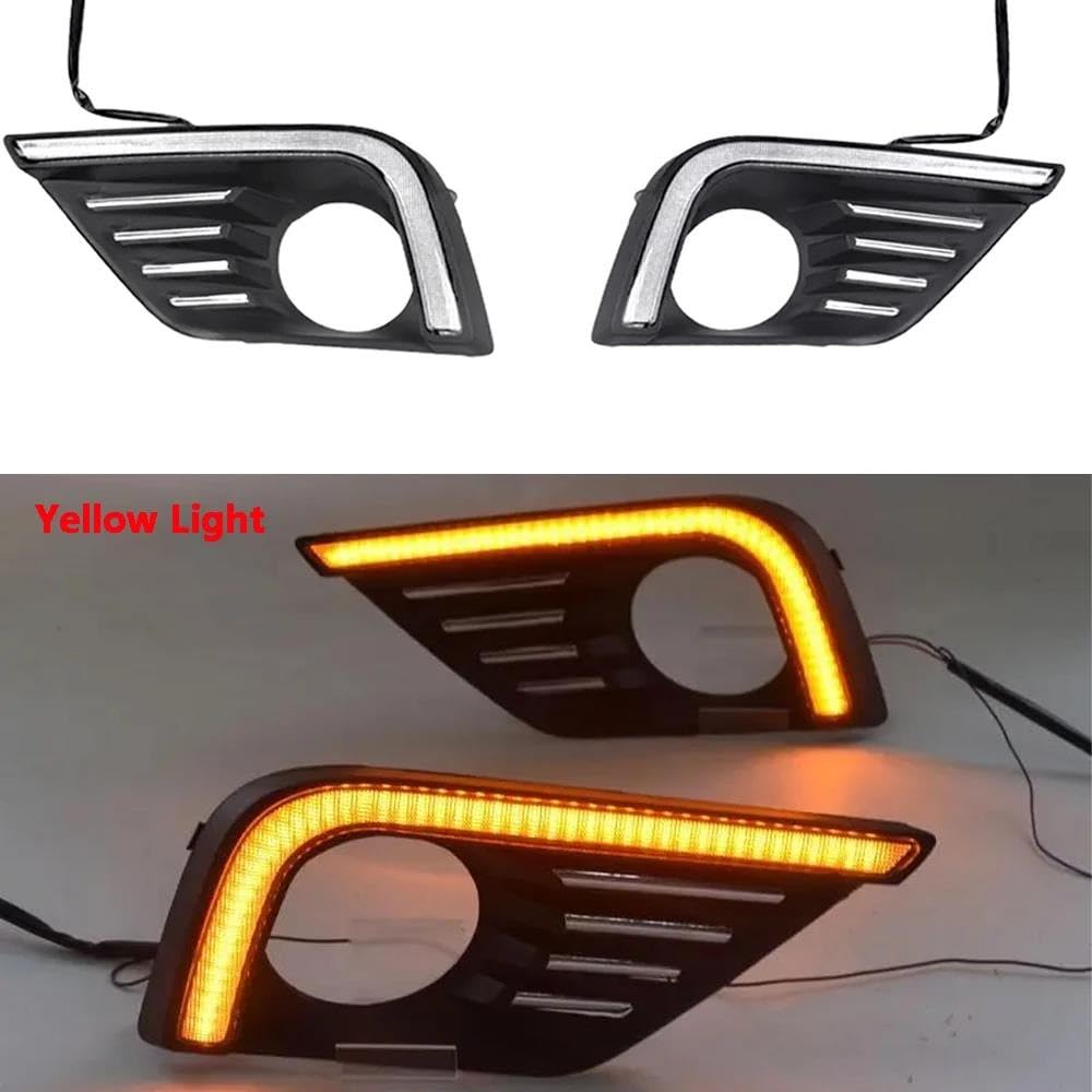 Luces de giro Luz LED Diurna Antiniebla DRL Con Señal De Giro Para Nissan Para Altima Para Teana (2017-2018) Indicador Intermitente Lateral