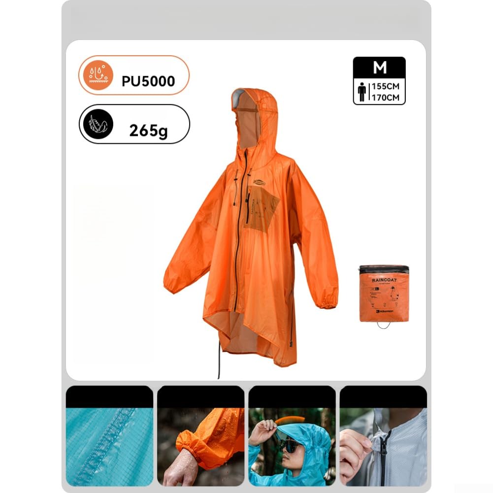 Chubasquero Impermeable PU5000 Nylon 15D Silicona