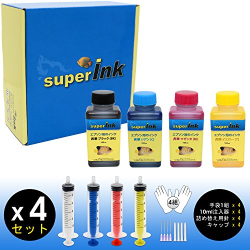 4セット4本セットSublimationサブリメーションインクエプソン昇華インク 昇華インク（エプソン用）100ml 4色4本 : パウチメール