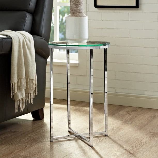 Side Table Stainless Steel for Living Room Bed Room Sofa Side Tab...