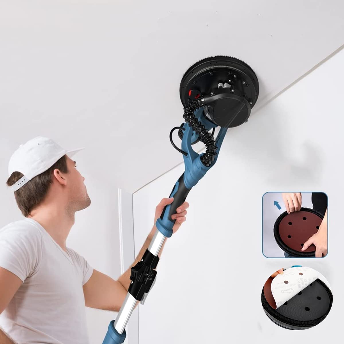 Dischi Abrasivi 225 Mm - 50 Pezzi Grana P40/60/80/120/240 Per Levigatrici - Foto 3