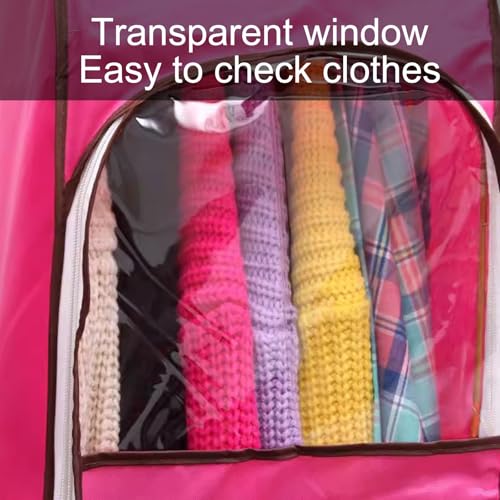 3 Hanging Garment Bags for Clothes Storage, Durable Oxford Cloth, Wardrobe Cover with Clear Window, Ideal for Home Organization and Garment Racks4