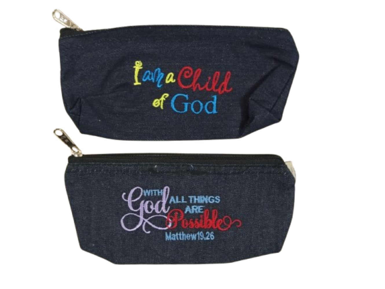 Denim Bible Verse Pencil and Pen Pouch for Kids – Inspire Success in Exams (Pack of 2) Elevate Your School Bag with Divine Energy A Perfect Christian Gift. (B0CVVPBT9J) Amazon Price History, Amazon Price Tracker