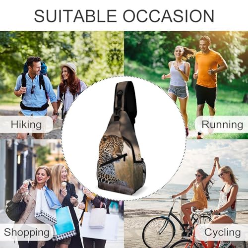 Mochila Deportiva African Animal Sling Bag 38x20 cm miniatura 6
