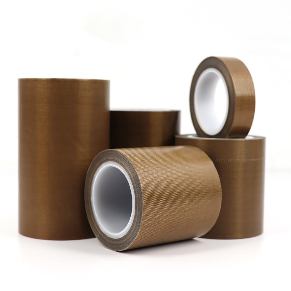 Nastro Tessuto PTFE Marrone 10M 0.13mm Alta Temp | Stabile a caldo, isol. elettr., basso attrito, basso residuo, anticorr., antiusura.(80mm)
