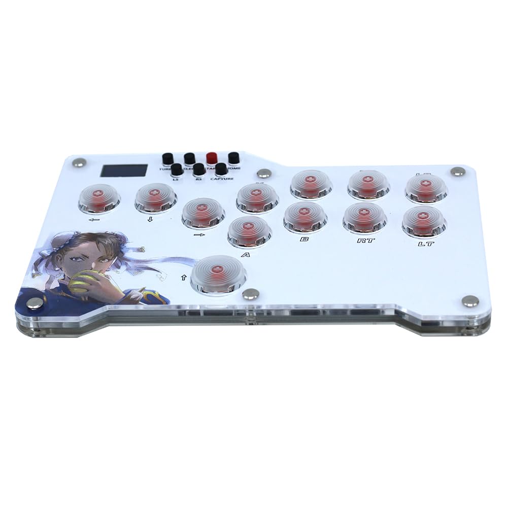 アーケードコントローラー ホワイト 15ボタン アーケード