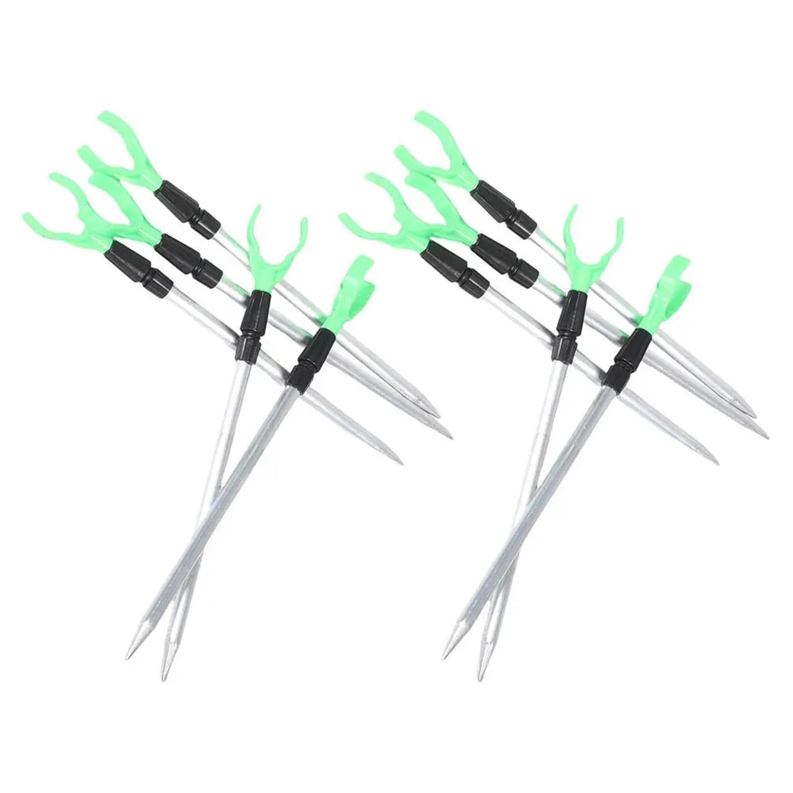 XCTDSVAH Rod Rests Fishing 2Pcs Telescopic Fishing Rod Holder Adjustable 35-50Cm Aluminum Alloy Ground Stake Rest