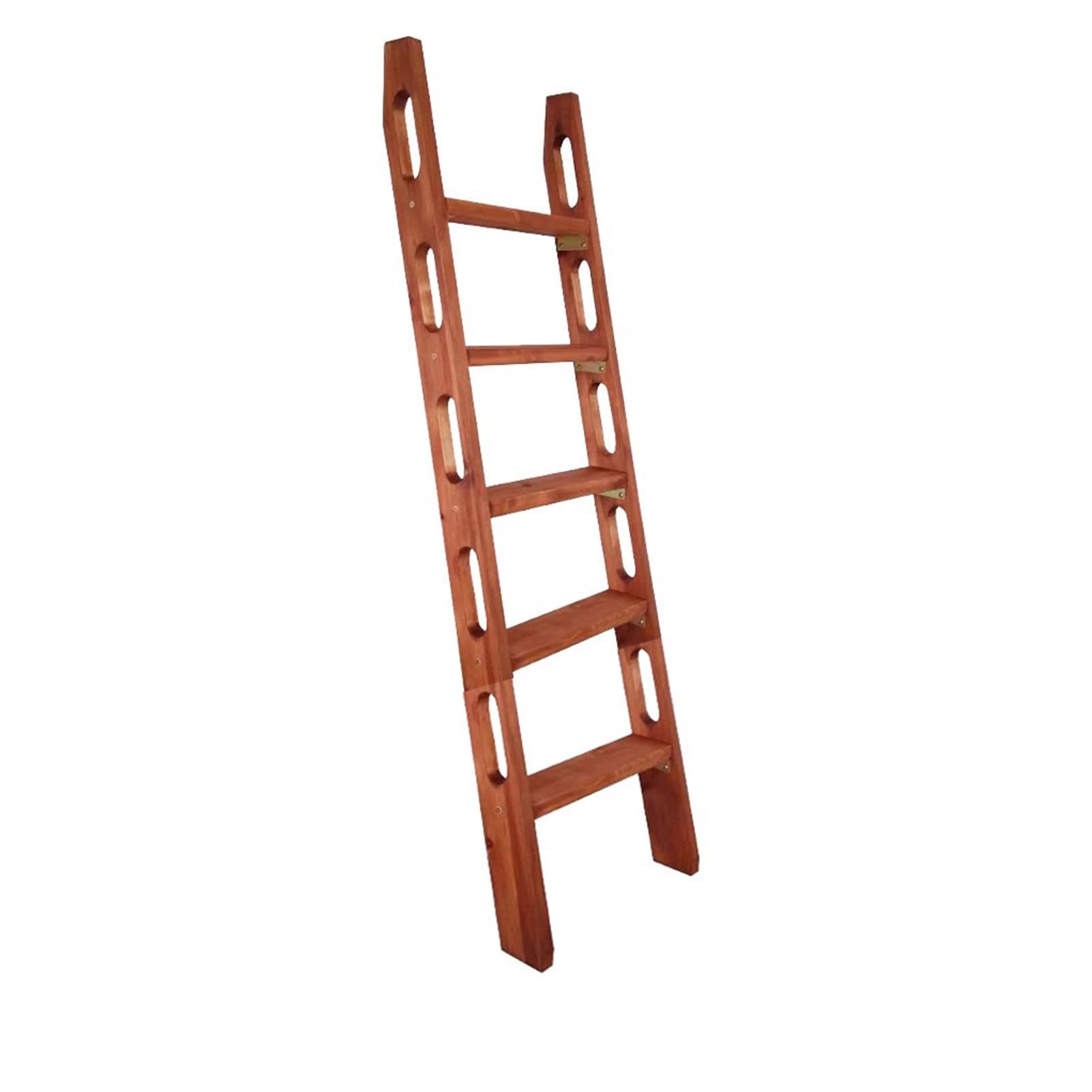 Escalera de madera maciza para literas de dormitorios y lofts interiores