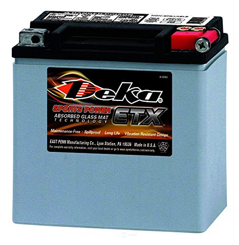Deka ETX14L Powersports AGM Battery - 100%