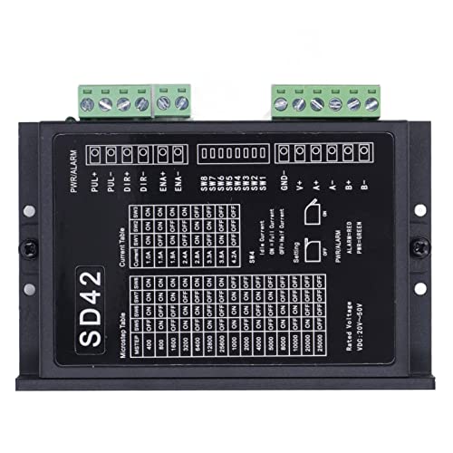 Conductor del motor paso a paso Bajo ruido de aleación de aluminio establo fácil de instalar SD42 para motor DC20‑50V