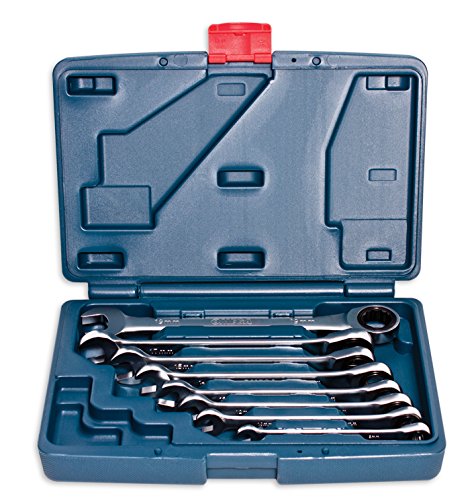 OmegaMechanix M2308 Ratcheting wrench set - 8 pieces - 8, 10, 12, 13, 14, 15, 17 and 19 mm - CR-V -Profesionnal quality