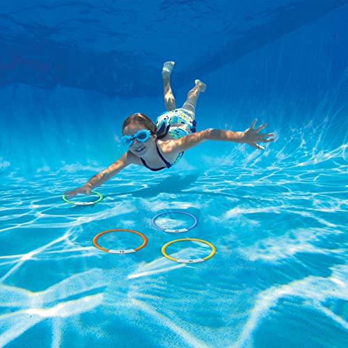 Kirdume Pool-Tauchspielzeug,Unterwasser-Tauchbecken-Spielzeug | Trainingspool Schwimmspielzeug Tauchhilfe Geschenkset Kinder Pool Spielzeug für Spaß sinkendes Spielzeug Spiel – Bild 4
