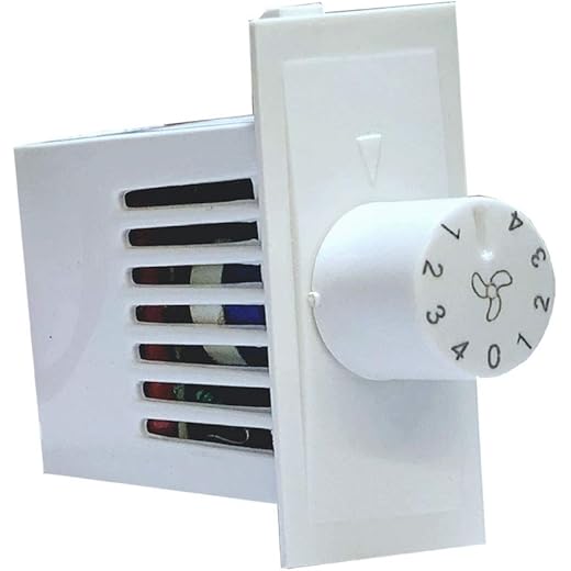 Hi Plasst Pack of 1 Switch Modular 1M Switch Type Fan Regu