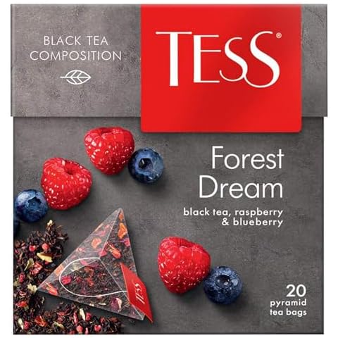 Tess Forest Dream Black Tea with Raspberry and Blueberry Leaf Tea Cover