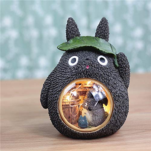Kawaii Bande Dessinée Mon Voisin Totoro Umbrella Lampe LED Veilleuse Table De Lecture Lampes de Bureau pour Enfants Cadeau Home Decor Nouveauté,B