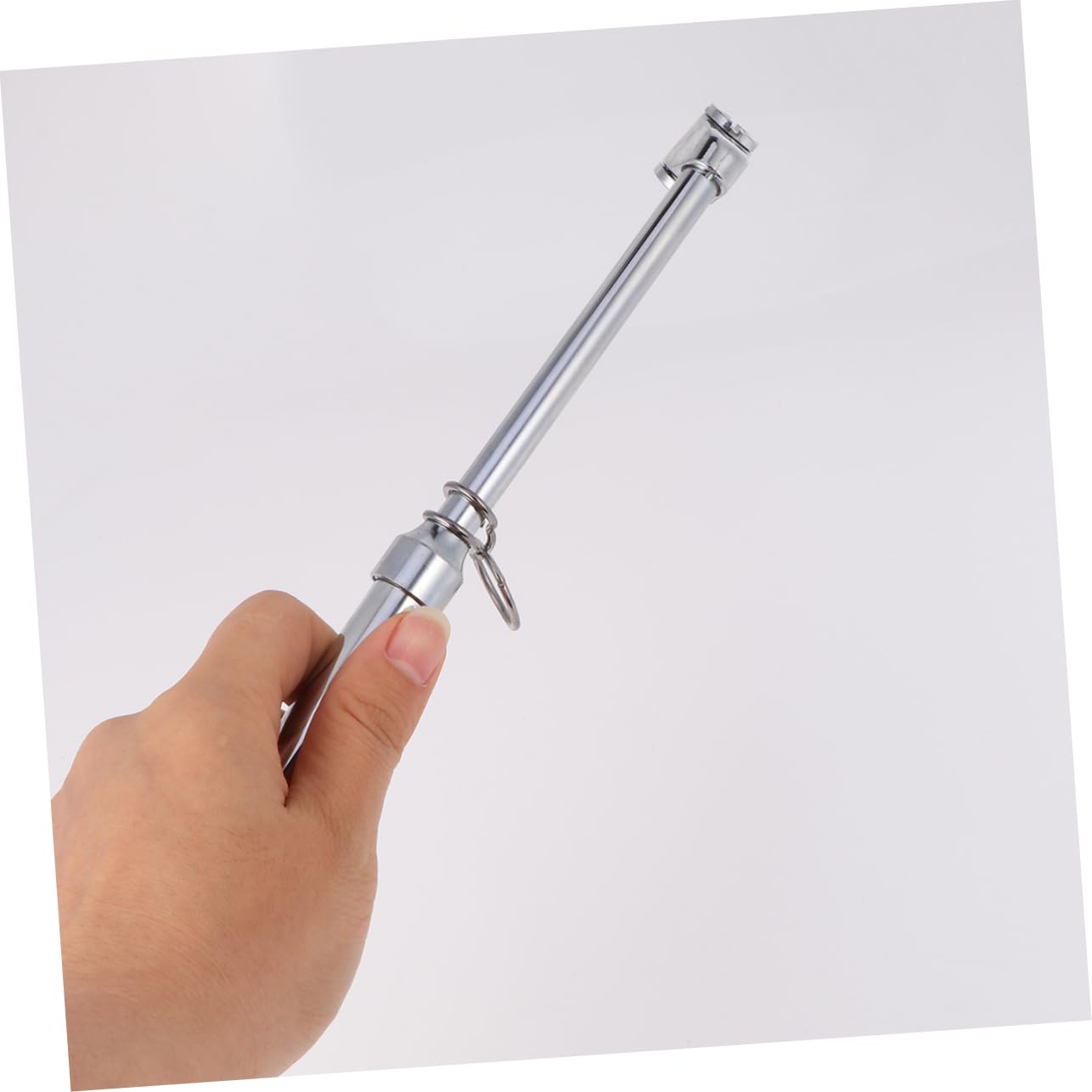 PRETYZOOM 1 PC Barometer Checker Gauge Tire Bike Portable Stem Pressure Automotive Wheels Motorcycle Car Air Gage Silver