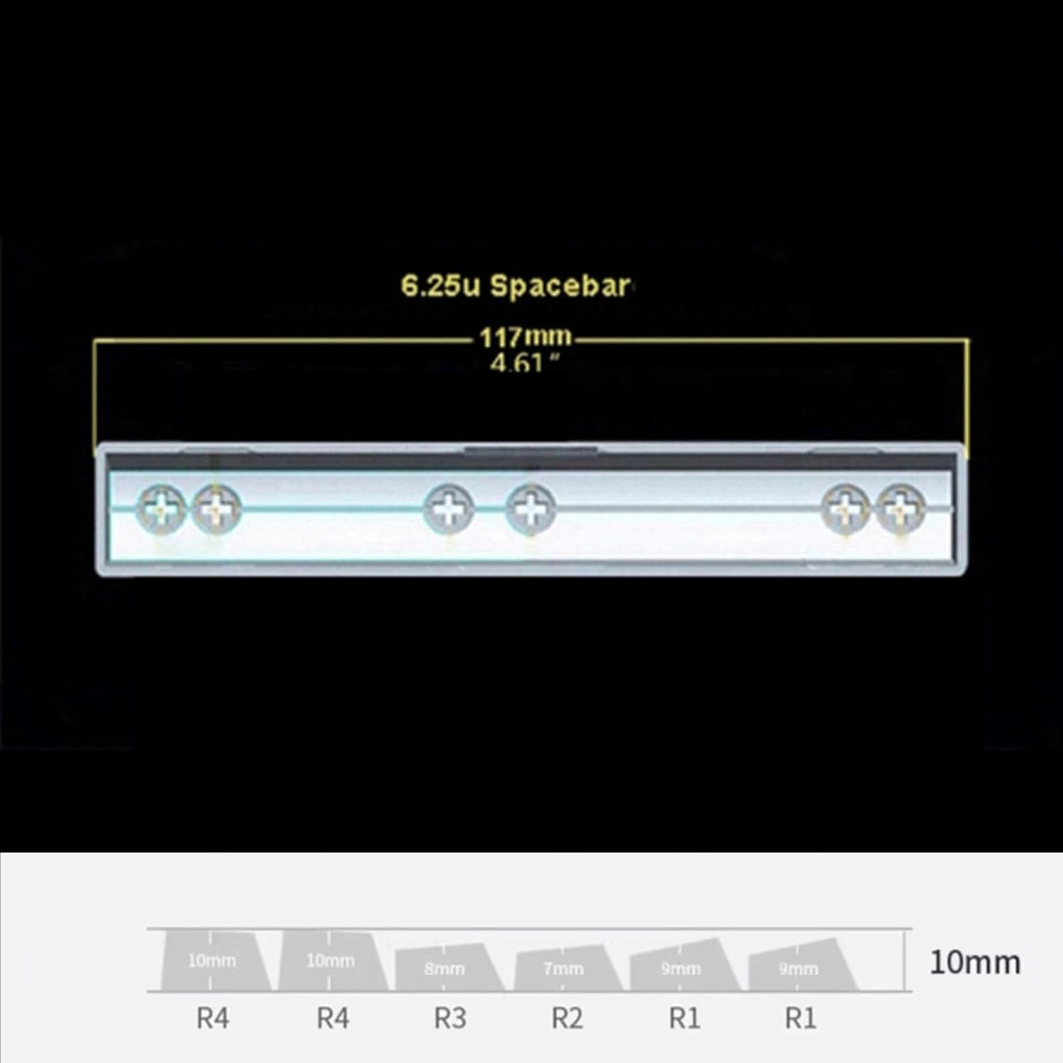 Ergonomic 136 Keycap Set Side Print with Dragon Theme for Programmers and Gamers Mechanical Keyboards Dragon Keycap