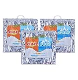Superio Hot and Cold Insulated Bags for Food Delivery, Grocery Shopping Bags, Food Storage for Hot and Frozen Food for Travel, Disposable Cooler Bag, Reinforced Thermal Lunch Bag (3, 20"x19")