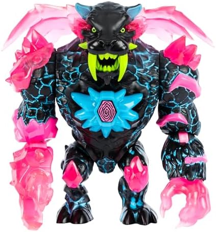 MrBeast Lab Apex Beast Neon Panther Collector Figure, Standing at 6.5 Inches/16.5cm Tall, with Extreme Detailing, Premium Packaging, 13 Points of Articulation and Chomp Jaw
