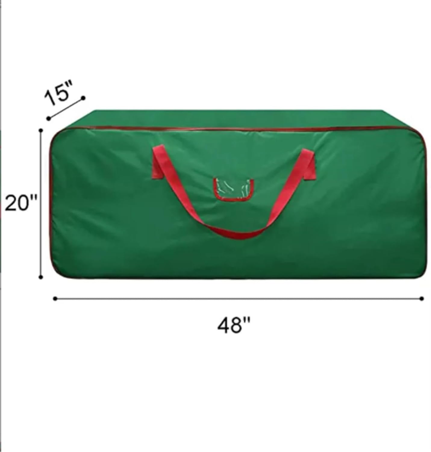 Tree Bag Christmas Tree Storage Bag with Handle Double Zipper Portable Green Christmas Storage